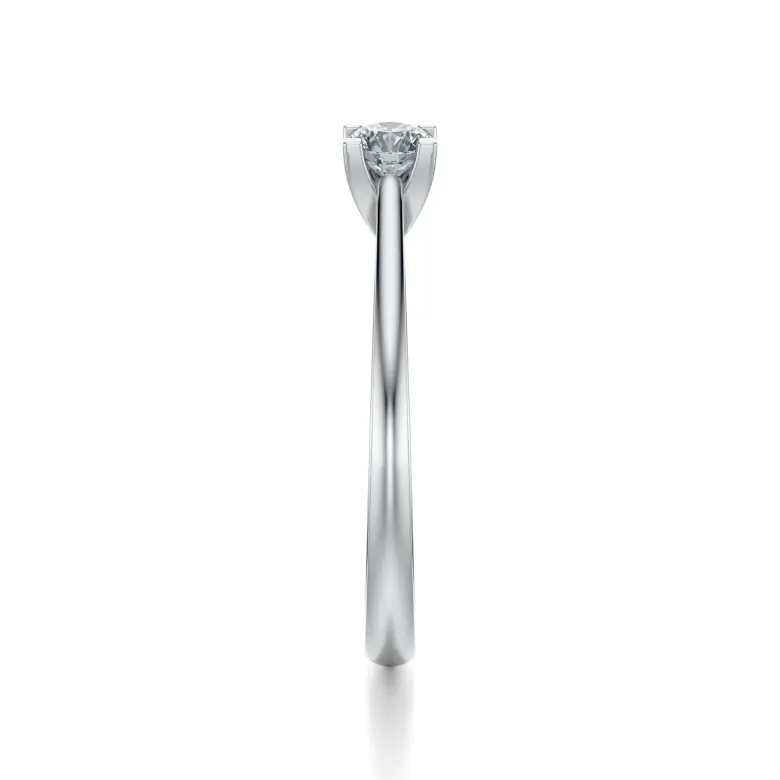Pierścionek z białego złota z diamentem AJPZ_005